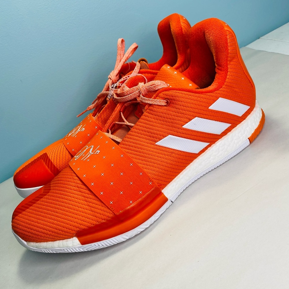 James Harden Vol. 3 Team "Orange" Mens Shoes Sz 19 Adidas - D97173 RARE
